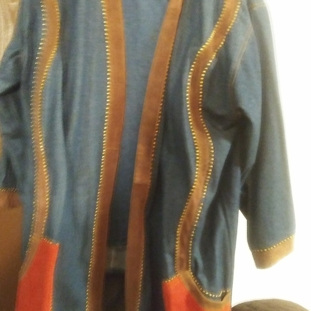 3 piece Denim Pants Suit.